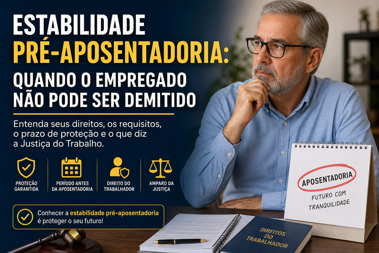 Estabilidade Pré-Aposentadoria: Quando o Empregado Não Pode Ser Demitido